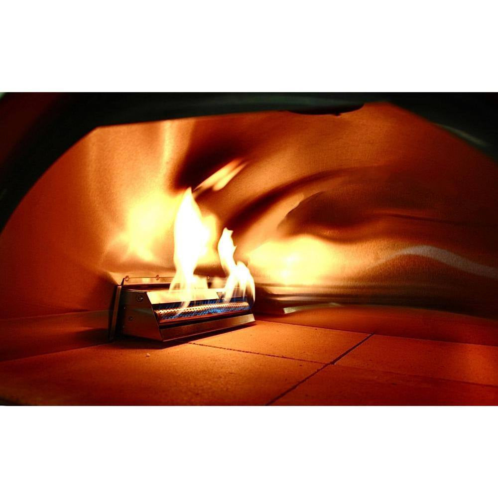 WKE-04WG-RED, 25 In. Multi-Fuel-Wood or Propane, Outdoor Pizza Oven Red, 71 In. W X 27 In. W X 30 In. D Burner Included