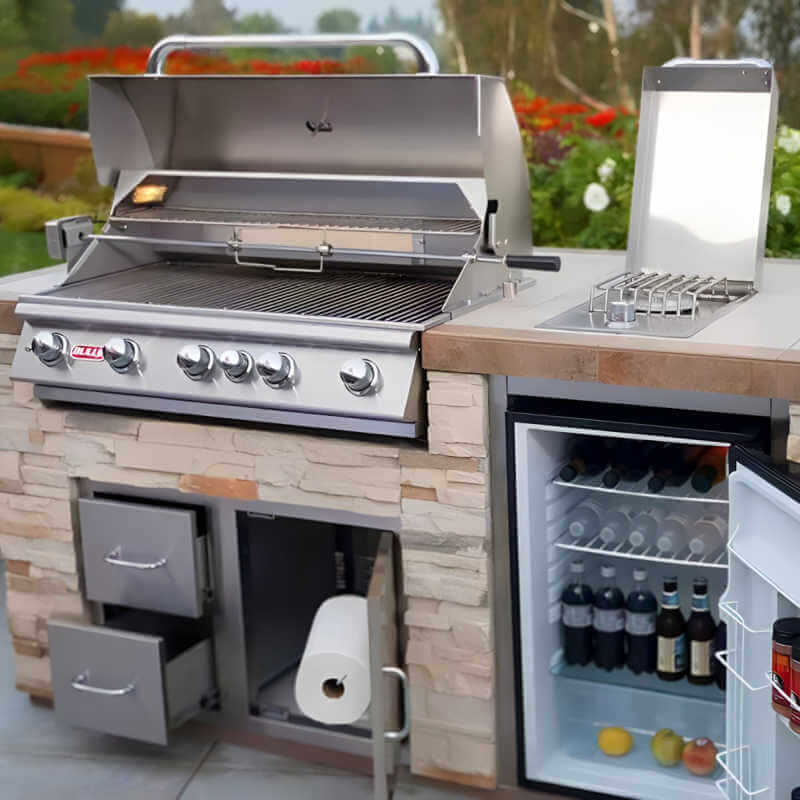 Bull Brahma 38" 5-Burner Built-In Gas Grill with Rotisserie