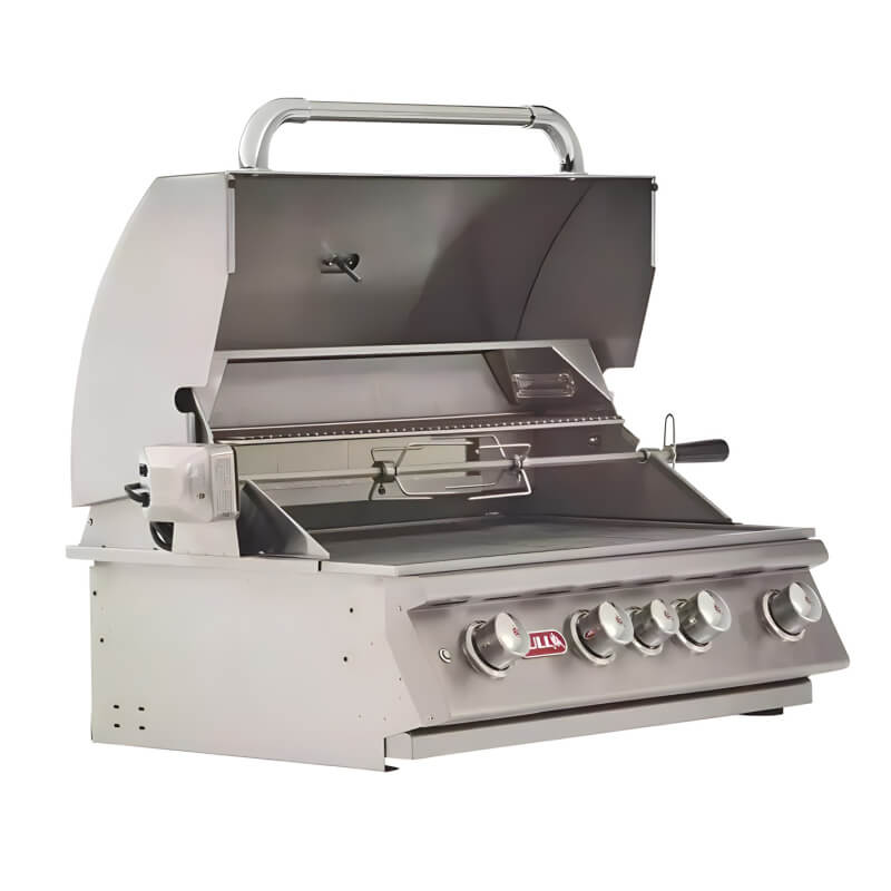 Bull Angus 30" 4-Burner Built-In Gas Grill with Rotisserie
