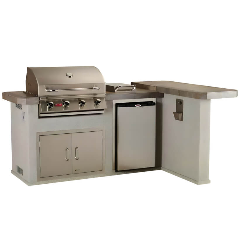 Bull Luxury Q L-Shaped BBQ Grill Island