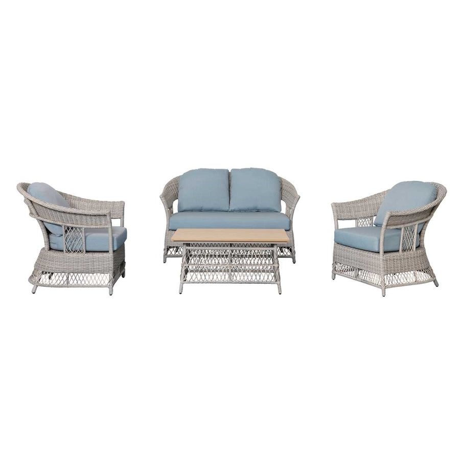Shell 4-Piece Wicker Sofa Set