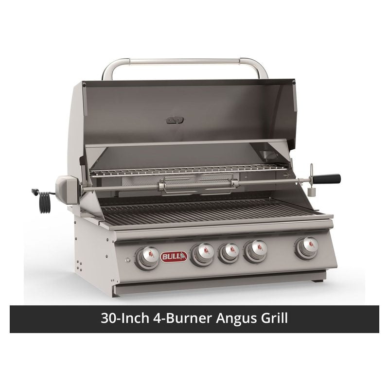 Bull 75-Inch Power Q Grill Island (Charcoal Base / White Granite Countertop)
