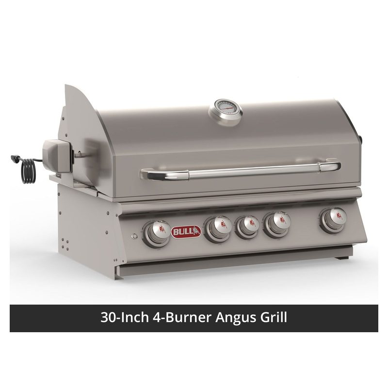Bull 75-Inch Power Q Grill Island (Charcoal Base / White Granite Countertop)