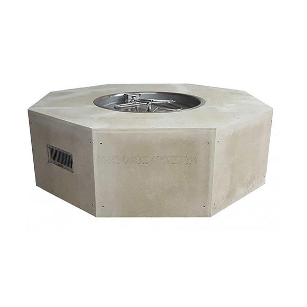 HPC Fire Octagon Unfinished Fire Pit Enclosure with Burner