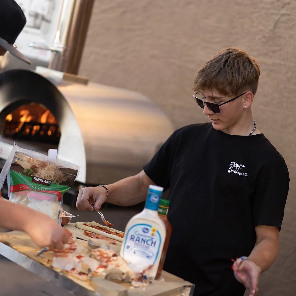 KoKoMo Grills 32-Inch Stainless Steel Wood-Fired Pizza Oven