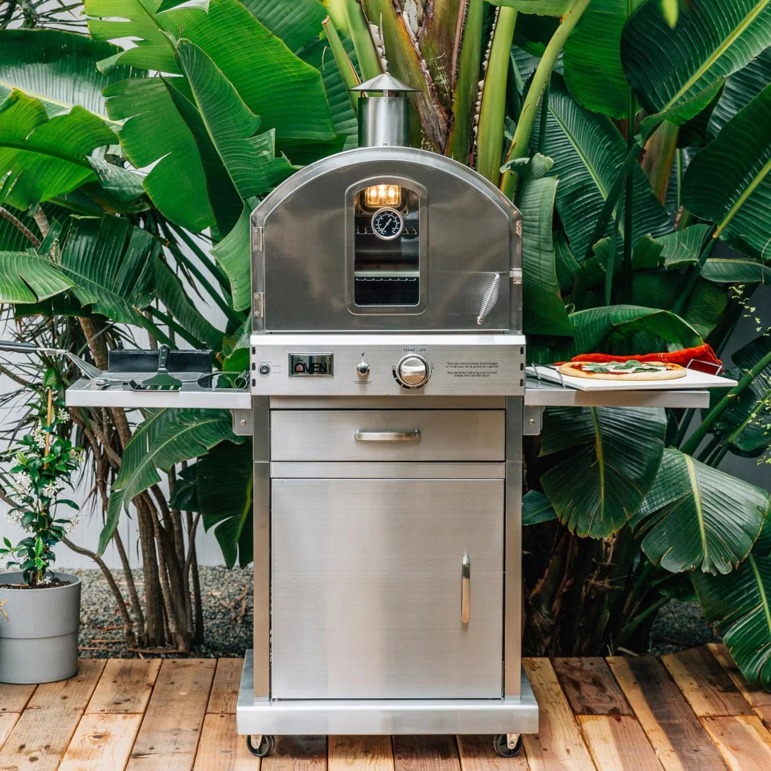 Summerset 60-Inch Freestanding Outdoor Gas Pizza Oven