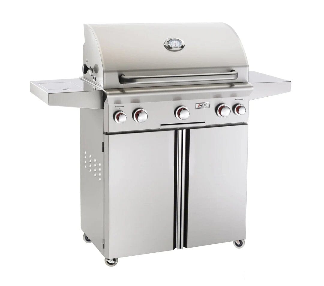 American Outdoor Grill (AOG) T-Series 30" Portable Gas Grill with Rotisserie & Side Burner