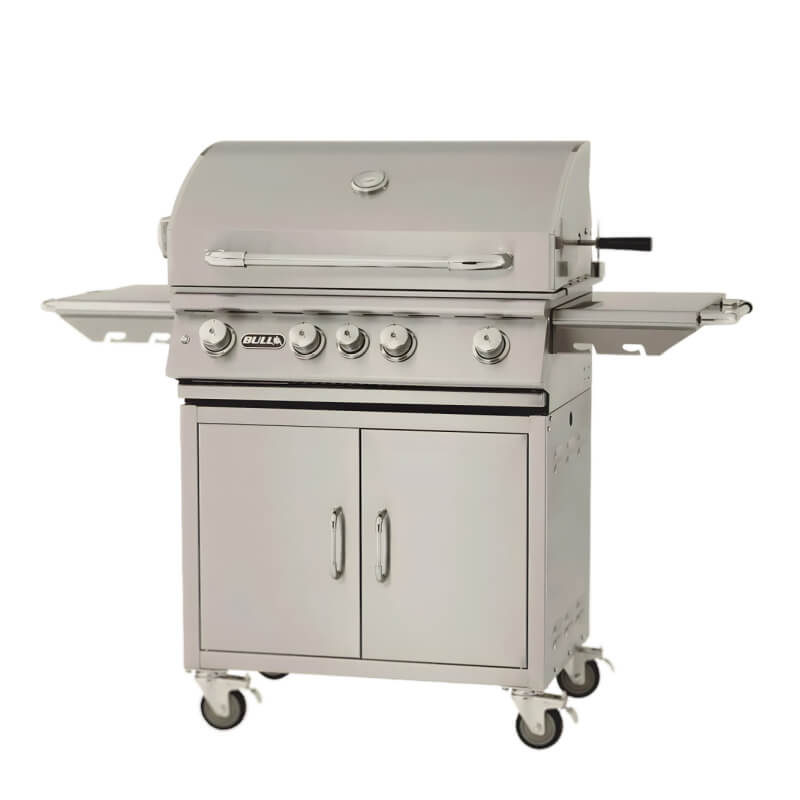 Bull Angus 30" 4-Burner Freestanding Gas Grill with Rotisserie