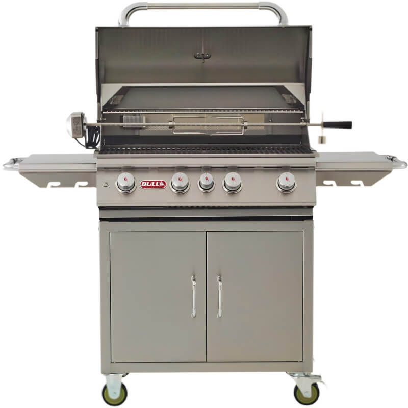 Bull Angus 30" 4-Burner Freestanding Gas Grill with Rotisserie