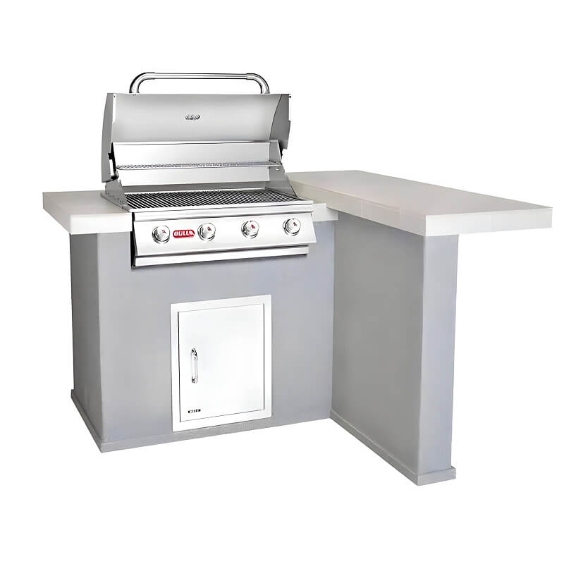 Bull Patio Q L-Shaped BBQ Grill Island