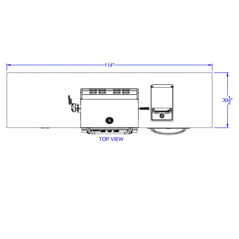 Bull Premier Q 9.5-Foot BBQ Grill Island