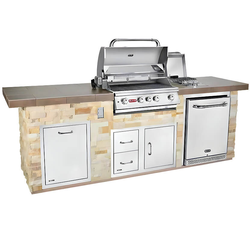 Bull Premier Q 9.5-Foot BBQ Grill Island