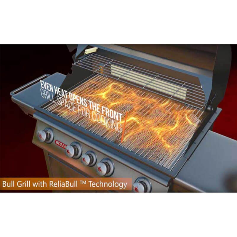 Bull Steer 25" 3-Burner Stainless Steel Freestanding Gas Grill