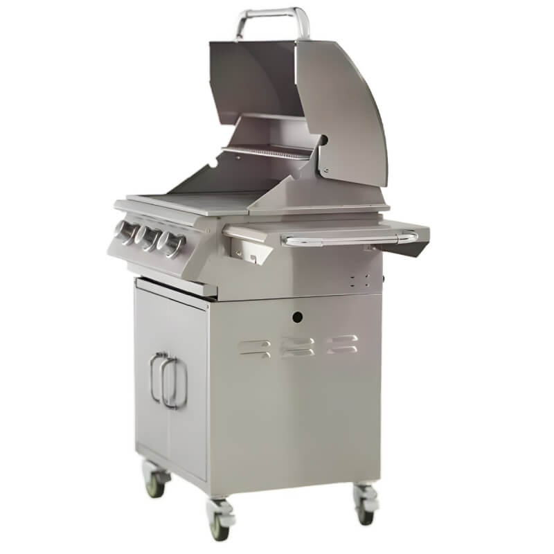 Bull Steer 25" 3-Burner Stainless Steel Freestanding Gas Grill