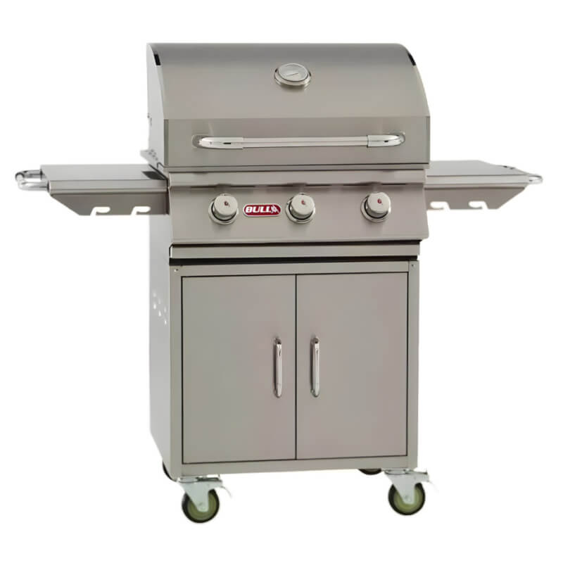 Bull Steer 25" 3-Burner Stainless Steel Freestanding Gas Grill