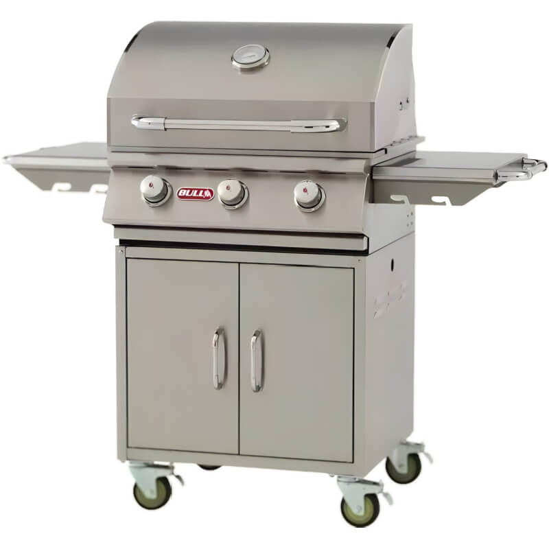 Bull Steer 25" 3-Burner Stainless Steel Freestanding Gas Grill
