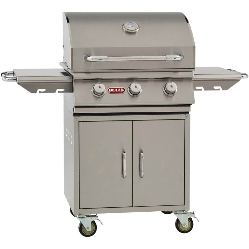 Bull Steer 25" 3-Burner Stainless Steel Freestanding Gas Grill