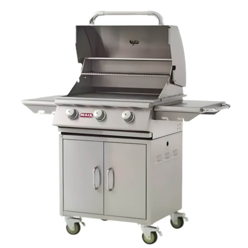 Bull Steer 25" 3-Burner Stainless Steel Freestanding Gas Grill