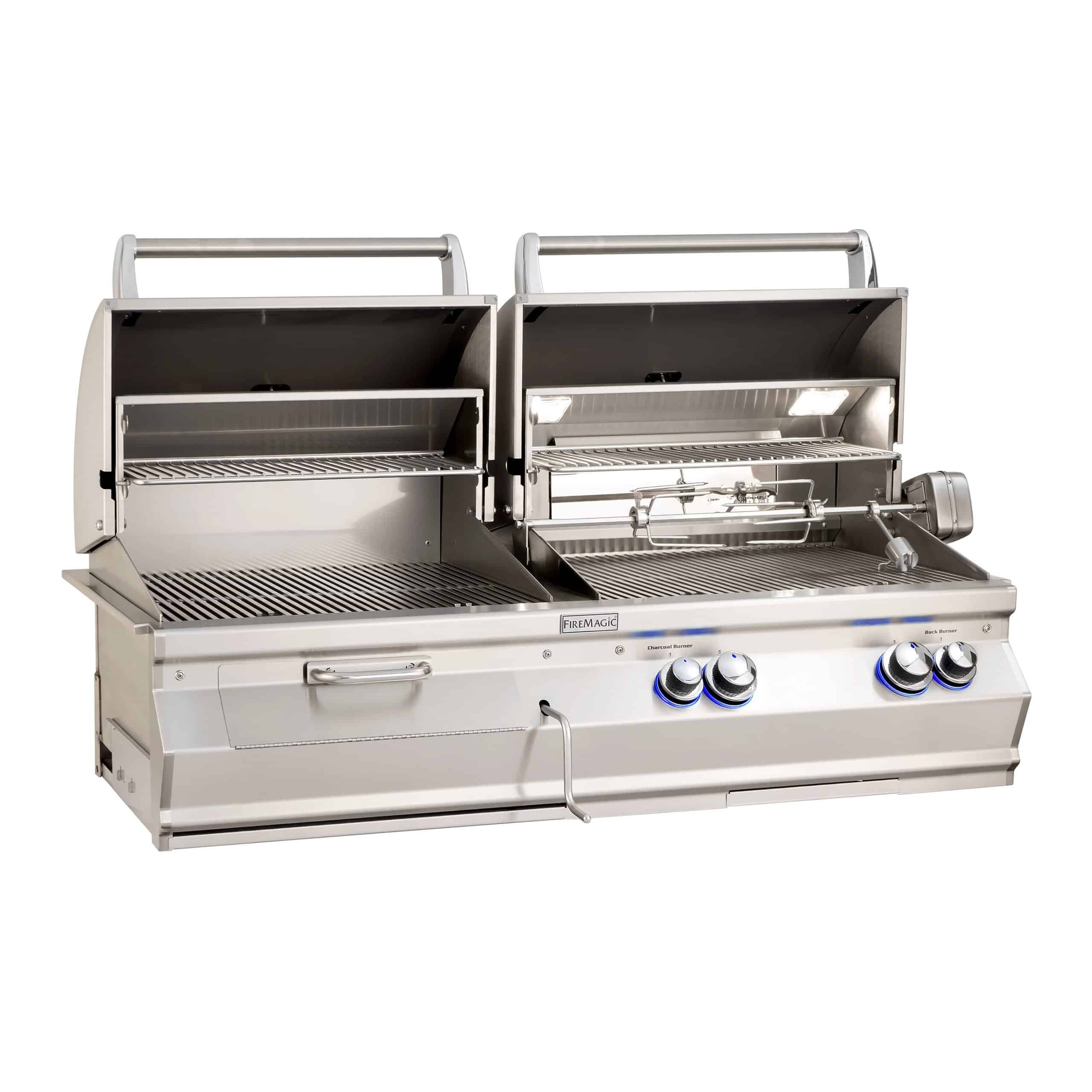Fire Magic Aurora A830i Built-In Gas & Charcoal Combo Grill