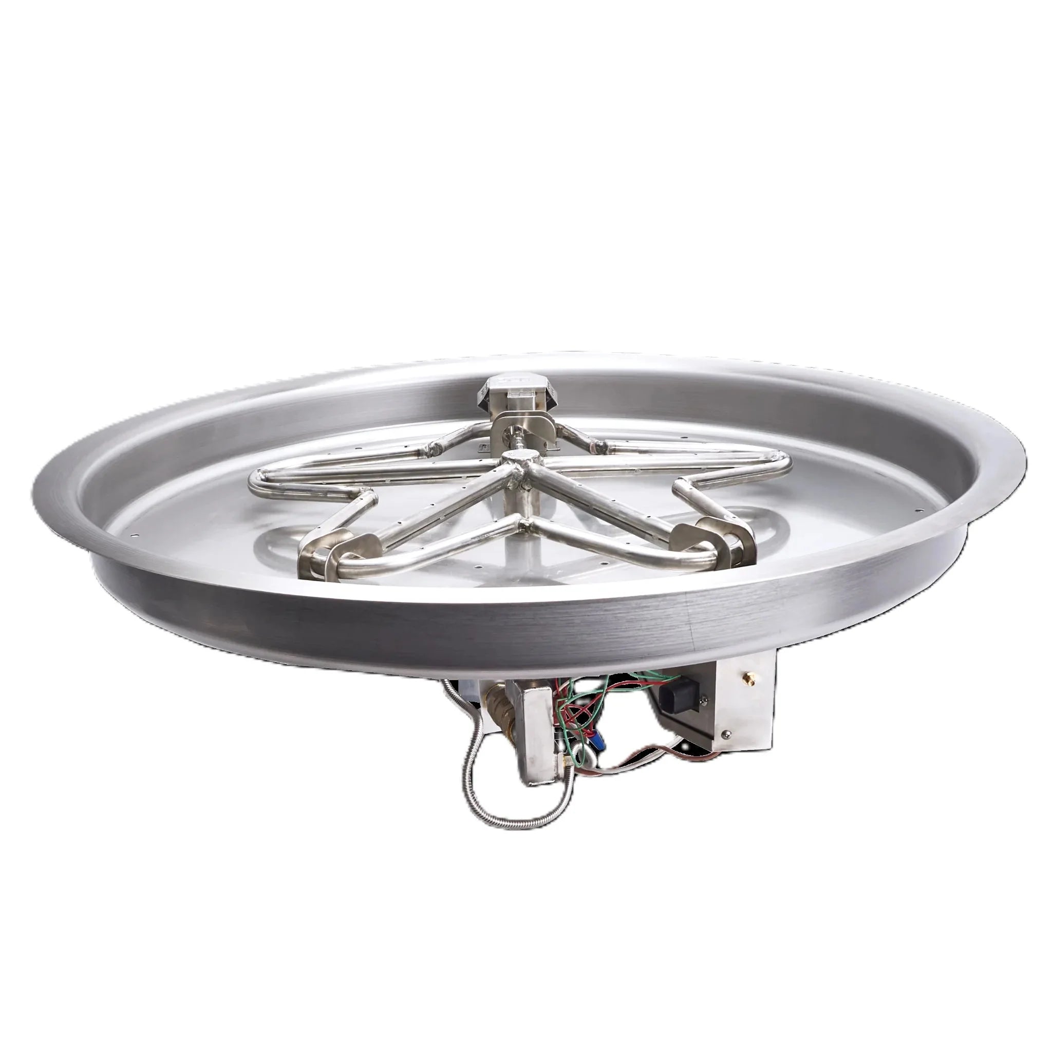 Round Drop-In On/Off Electronic Ignition Fire Pit Burner Kit by HPC Fire