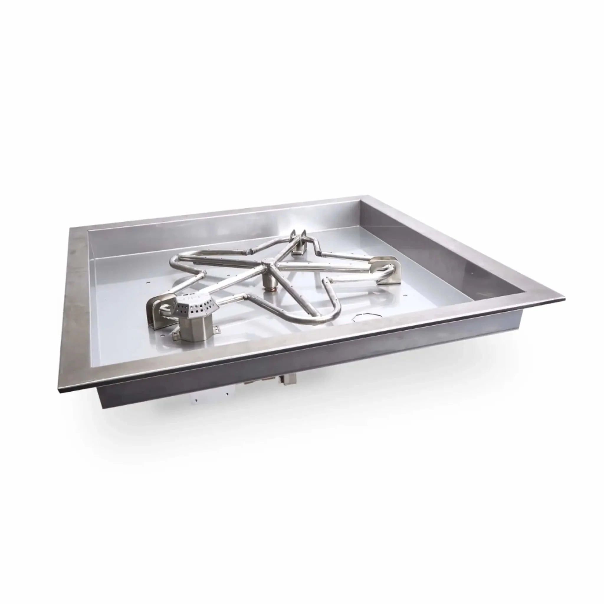 Square Drop-In On/Off Electronic Ignition Fire Pit Burner Kit by HPC Fire