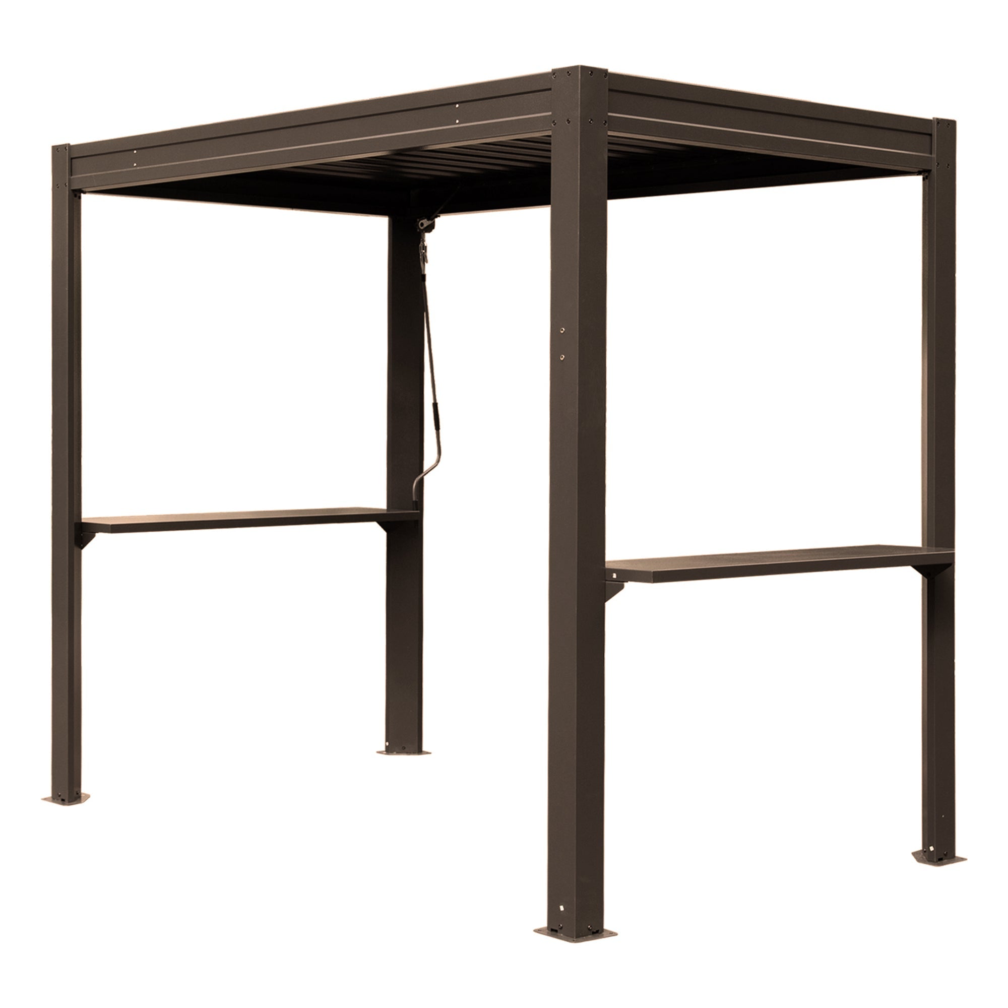 8x5 FT Grill Louvered Pergola for Outdoor Grill