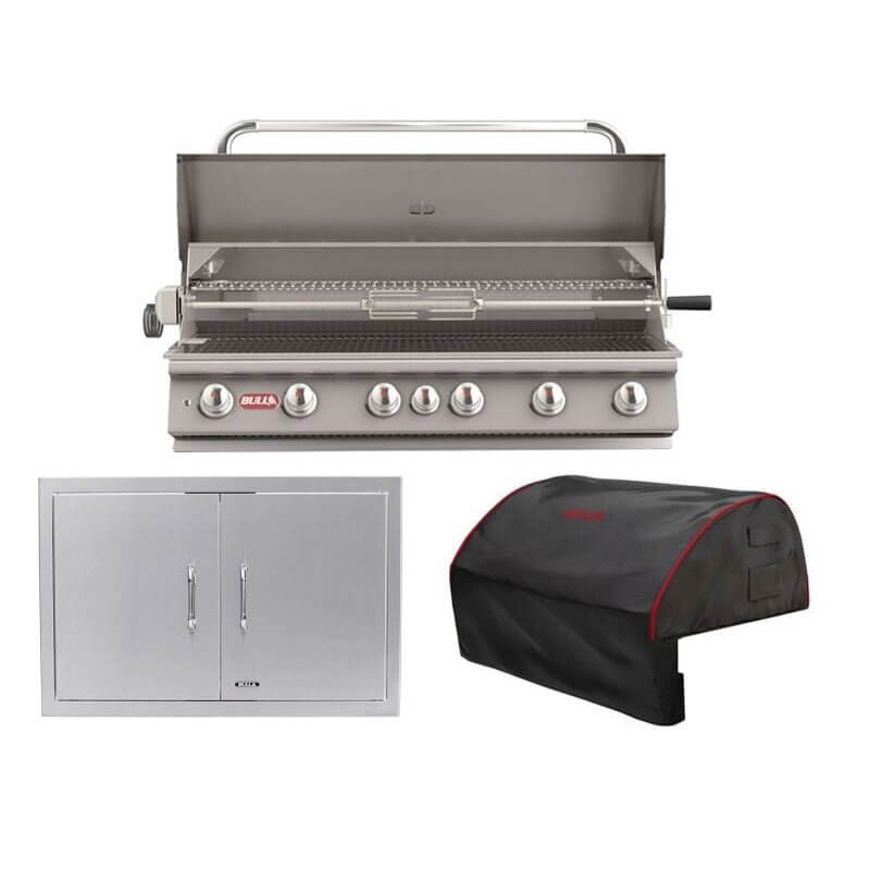 Bull 3-Piece Diablo 46" 6-Burner Gas Grill Outdoor Kitchen Package