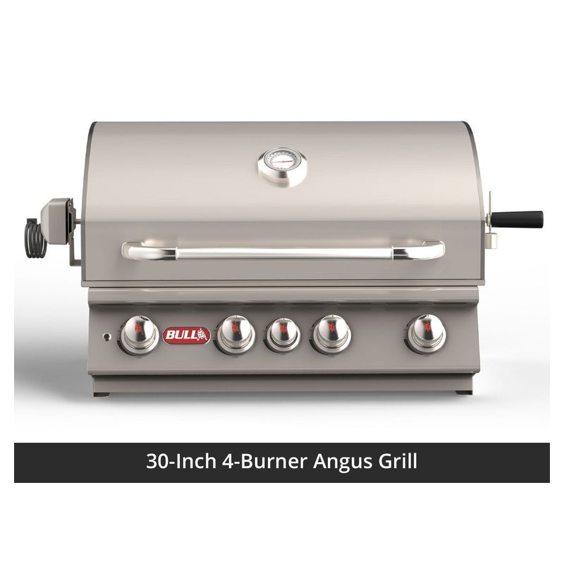 Bull 75-Inch Power Q Grill Island (Charcoal Base / White Granite Countertop)