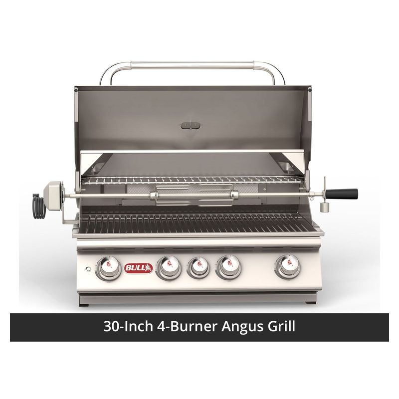 Bull 75-Inch Power Q Grill Island (Charcoal Base / White Granite Countertop)
