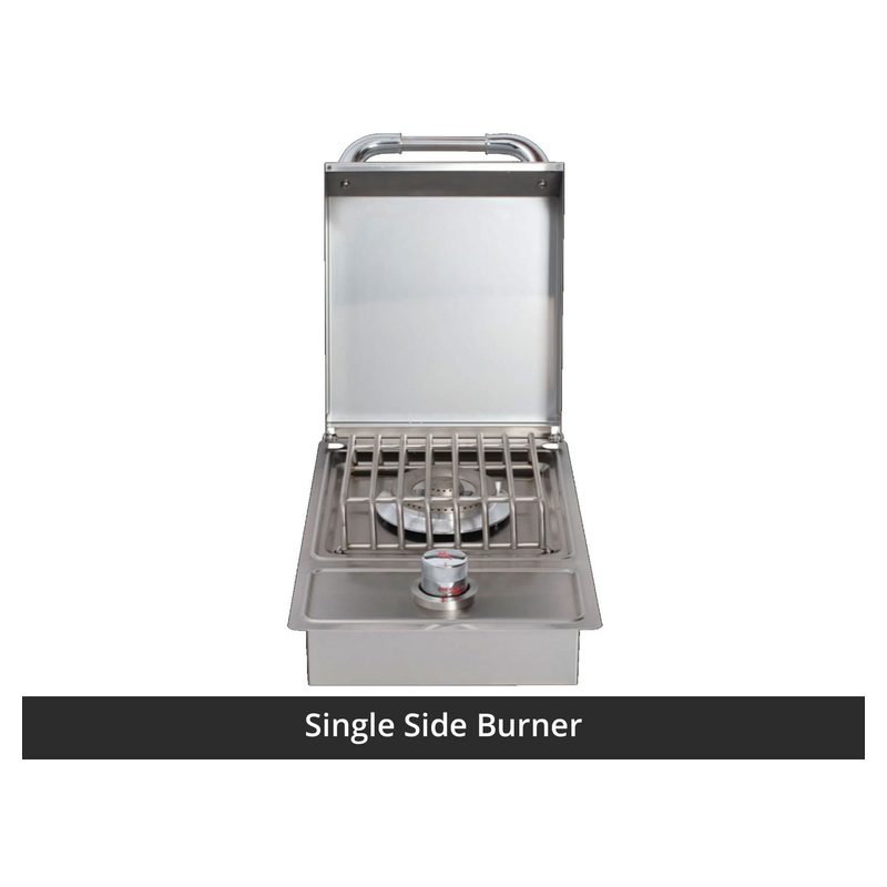 Bull 75-Inch Power Q Grill Island (Charcoal Base / White Granite Countertop)