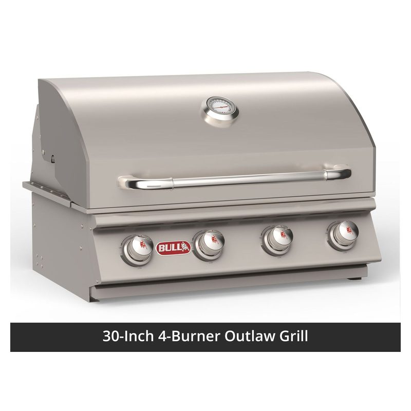 Bull 75-Inch Power Q Grill Island (Charcoal Base / White Granite Countertop)