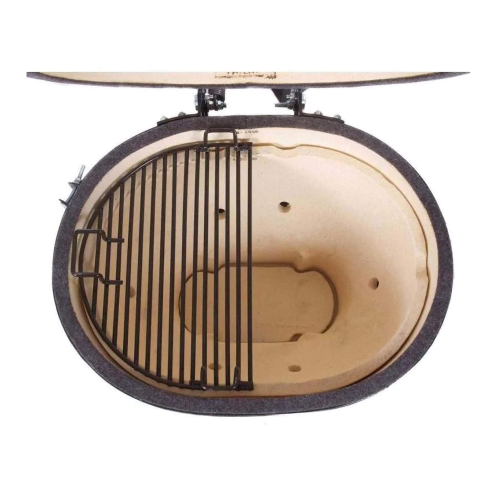 Primo Oval XL 400 Ceramic Kamado Grill with Stainless Steel Grates