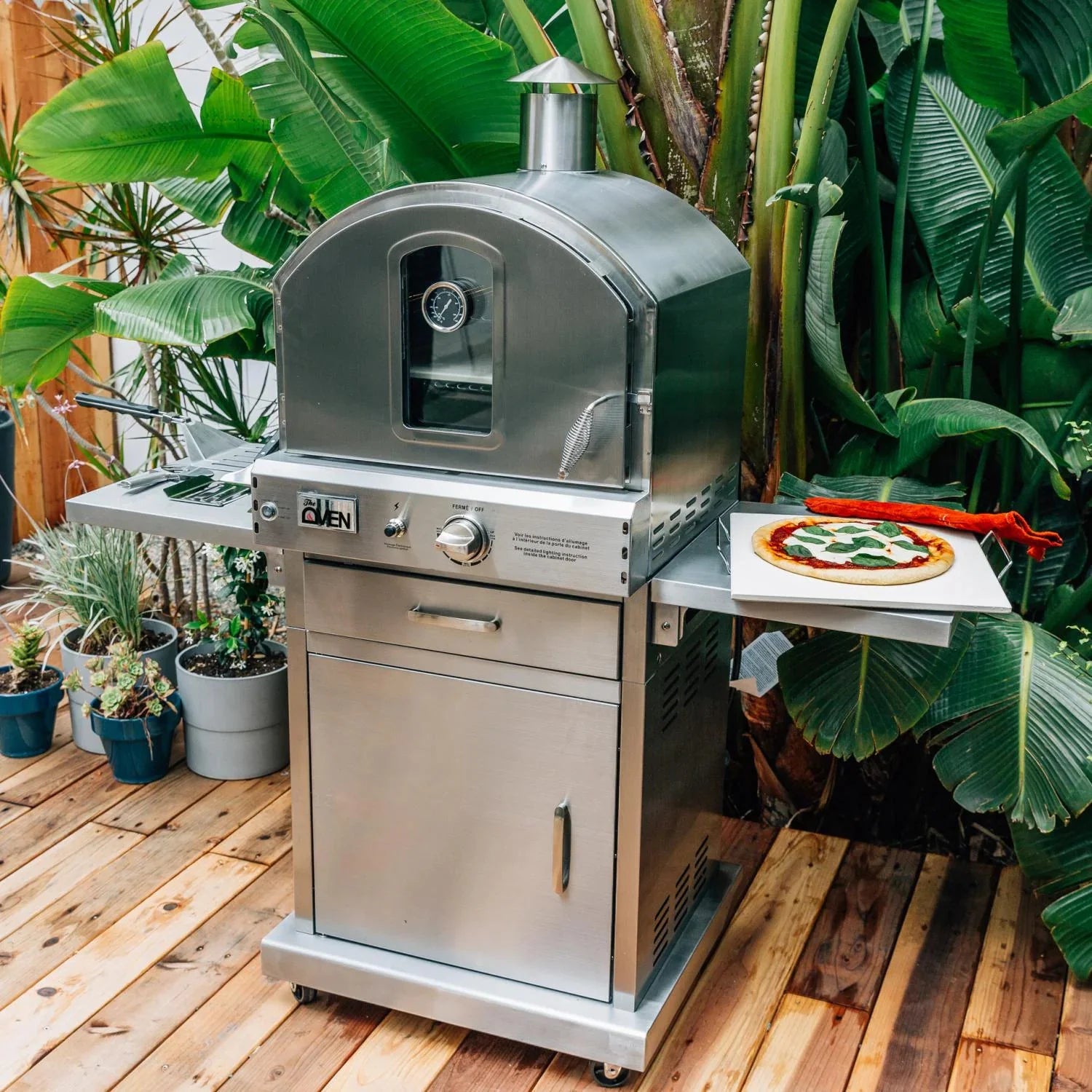 Summerset 60-Inch Freestanding Outdoor Gas Pizza Oven